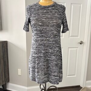 BCBGeneration Black and White Knit Mini Dress